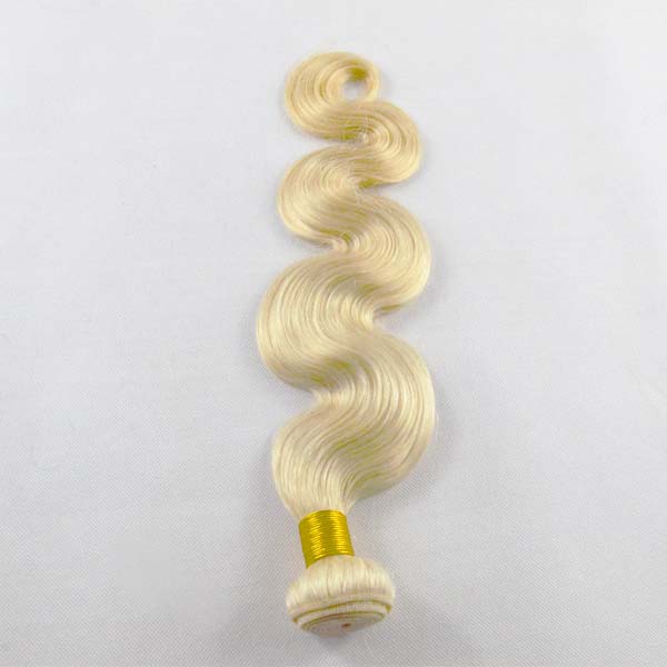 New style cuticle aligned hair extensions 613 Body wave Brazilian hair bundles YL076